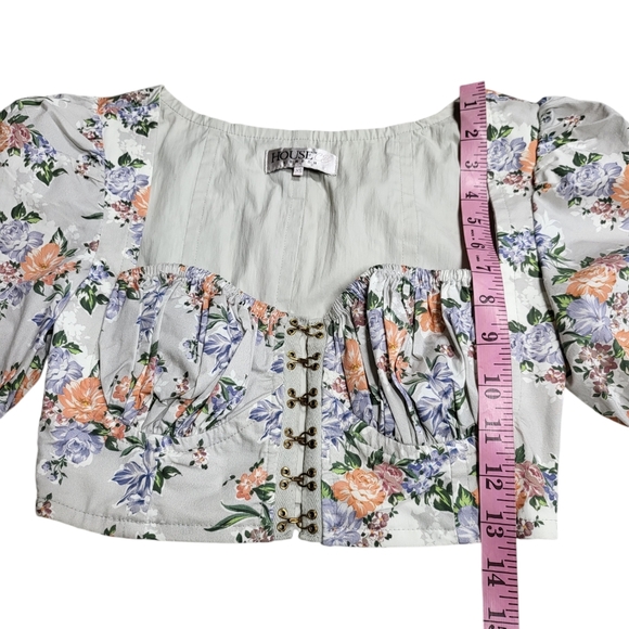 House of CB Tops Floral Print Puff Sleeve Top - Picture 8 of 16